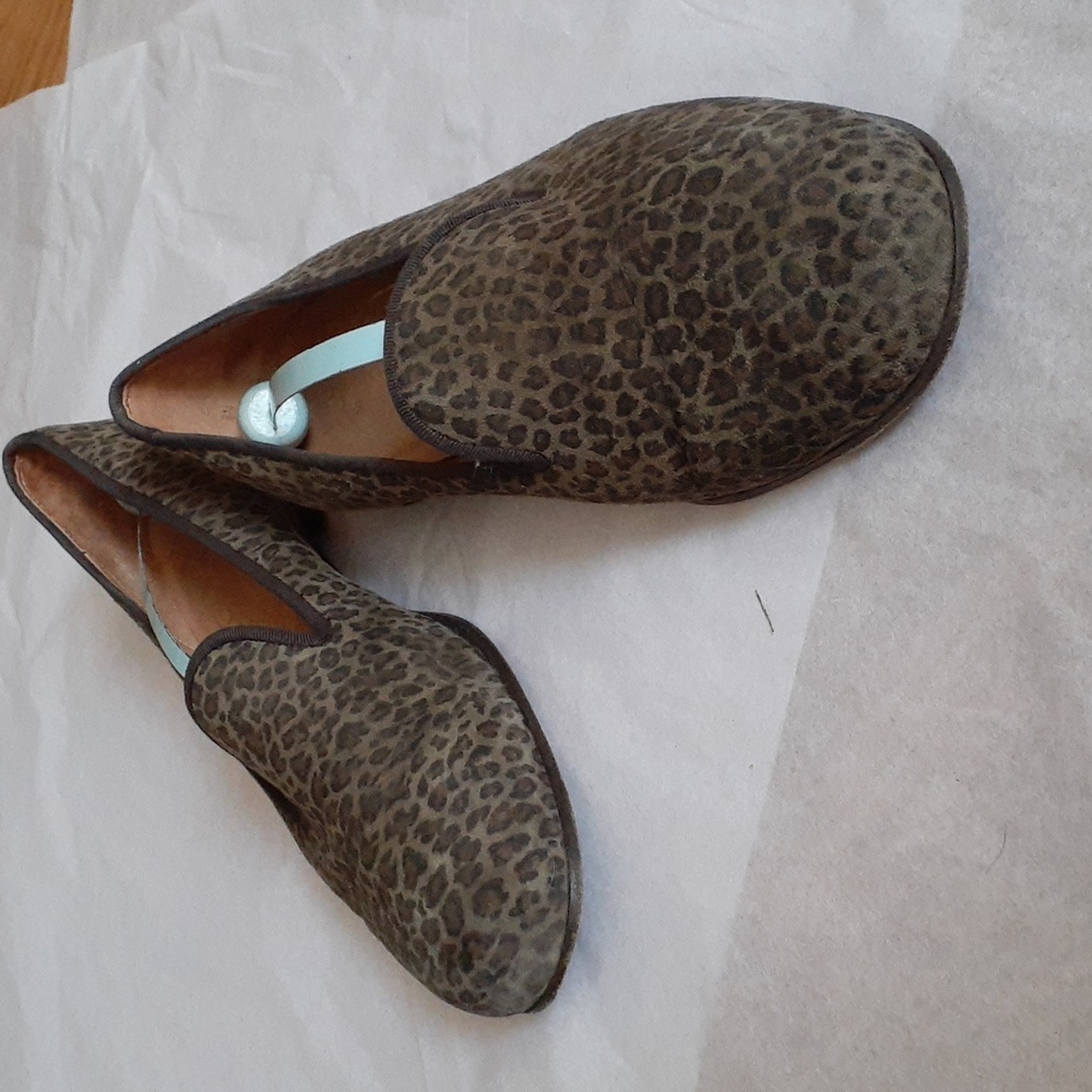 Stubbs & Wootton Animal Print Loafers